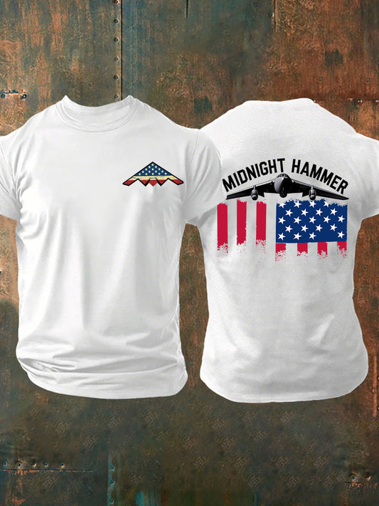 Men's Operation Midnight Hammer B-2 Spirit Short-sleeved T-shirt