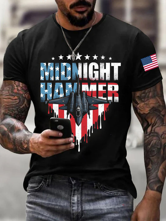 Men's Operation Midnight Hammer B-2 Spirit Short-sleeved T-shirt