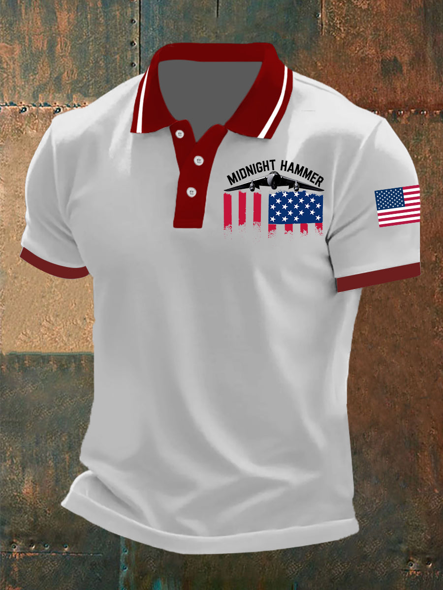 Men's Operation Midnight Hammer B-2 Spirit Short-sleeved Tshirt