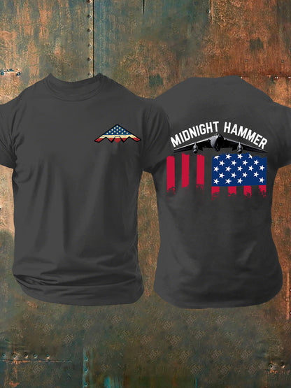 Men's Operation Midnight Hammer B-2 Spirit Short-sleeved T-shirt