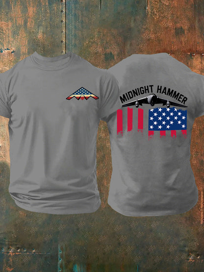 Men's Operation Midnight Hammer B-2 Spirit Short-sleeved T-shirt