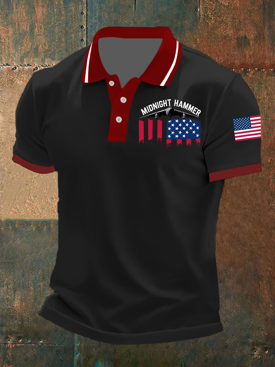 Men's Operation Midnight Hammer B-2 Spirit Short-sleeved Tshirt