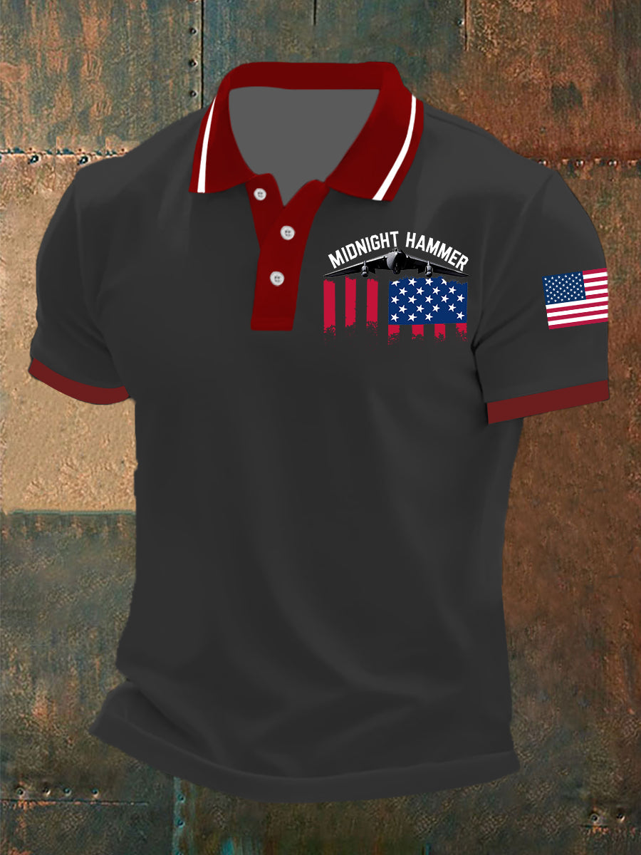 Men's Operation Midnight Hammer B-2 Spirit Short-sleeved Tshirt