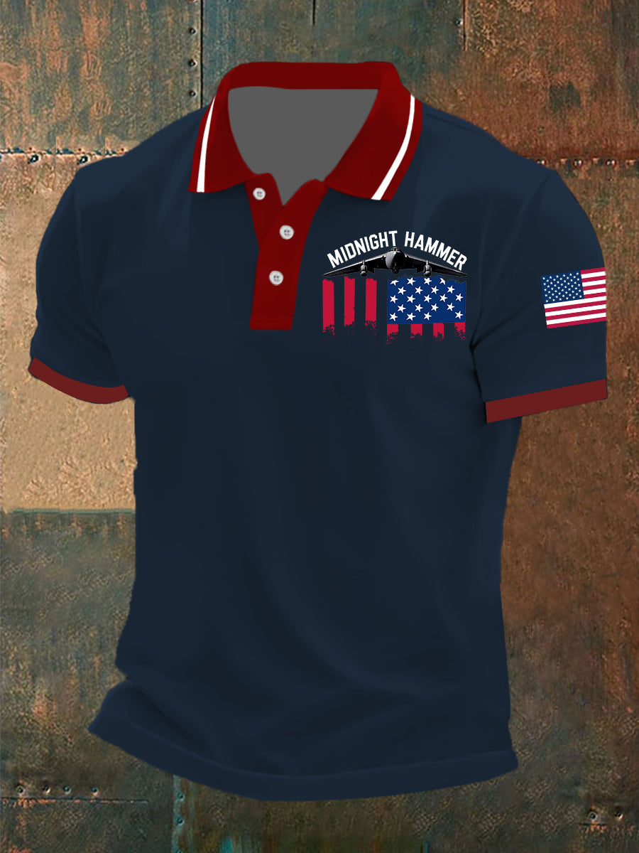 Men's Operation Midnight Hammer B-2 Spirit Short-sleeved Tshirt