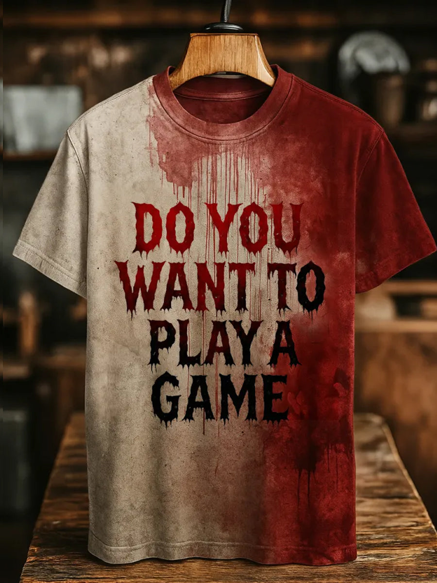 Men's Bloody Art Print T-Shirt