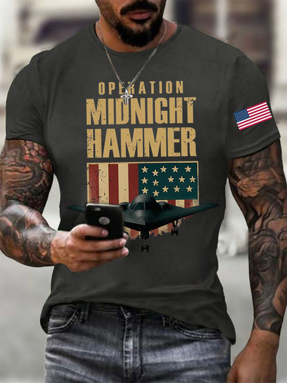 Men's Midnight Hammer B-2 Spirit Printed T-shirt