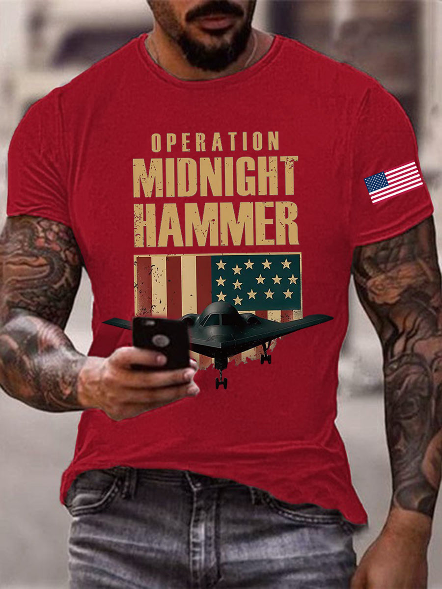 Men's Midnight Hammer B-2 Spirit Printed T-shirt