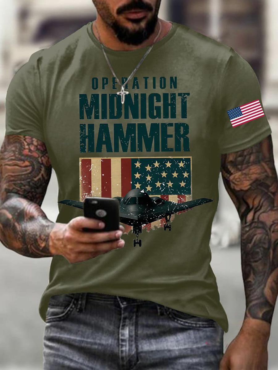 Men's Midnight Hammer B-2 Spirit Printed T-shirt