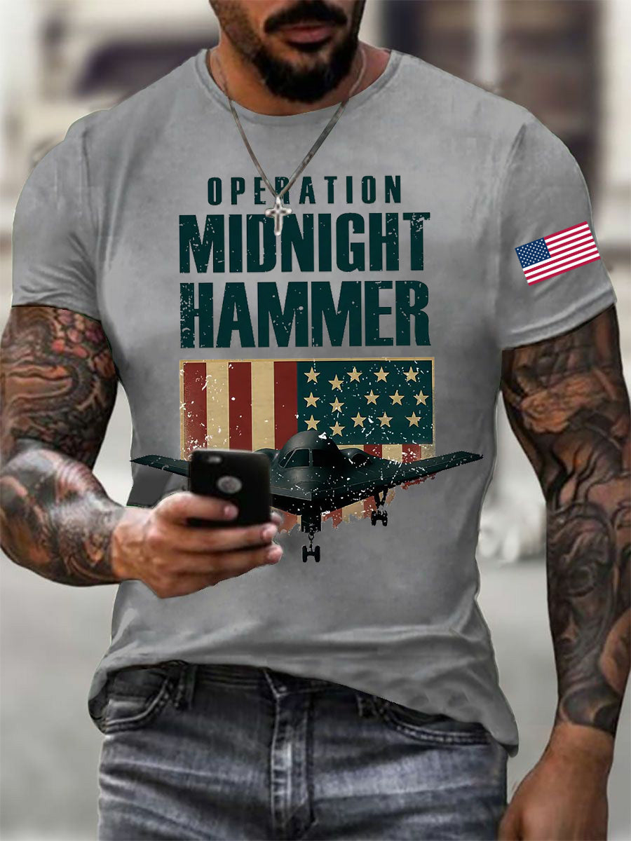 Men's Midnight Hammer B-2 Spirit Printed T-shirt