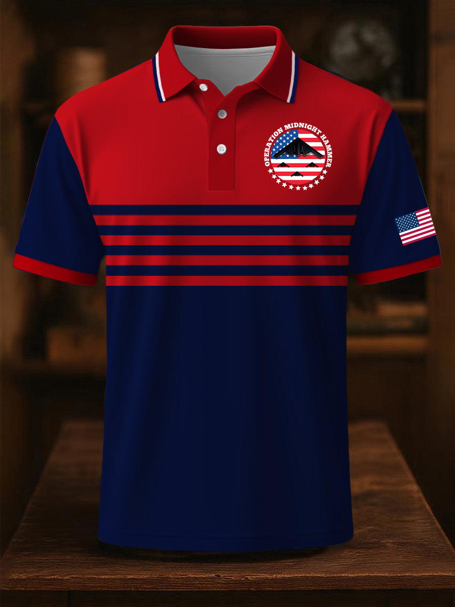 Men's Operation Midnight Hammer B-2 Spirit Short-sleeved Shirt