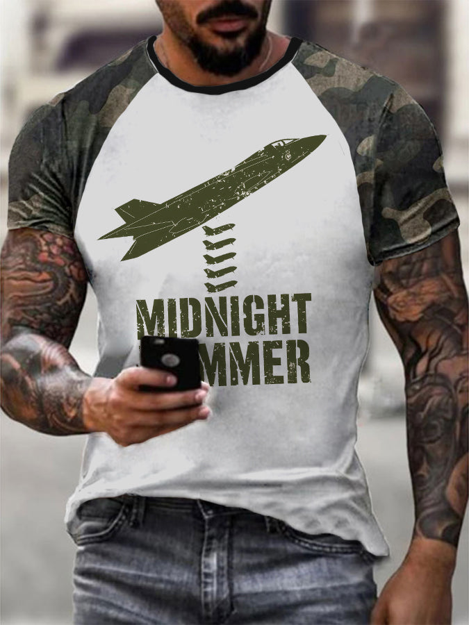 Men's Operation Midnight Hammer B-2 Spirit Short-sleeved T-shirt