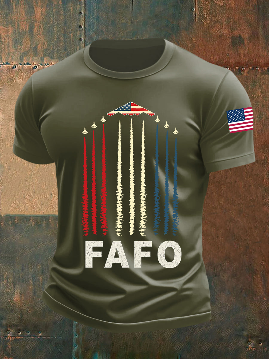 Men's  B-2 Spirit FAFO Short-sleeved T-shirt