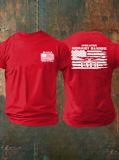 Men's MEGA Midnight Hammer FAFO Printed T-shirt