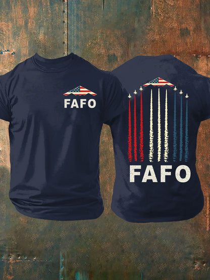 Men's FAFO B-2 Spirit Short-sleeved T-shirt Short-sleeved T-shirt