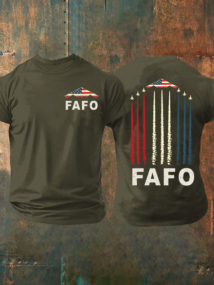 Men's FAFO B-2 Spirit Short-sleeved T-shirt Short-sleeved T-shirt