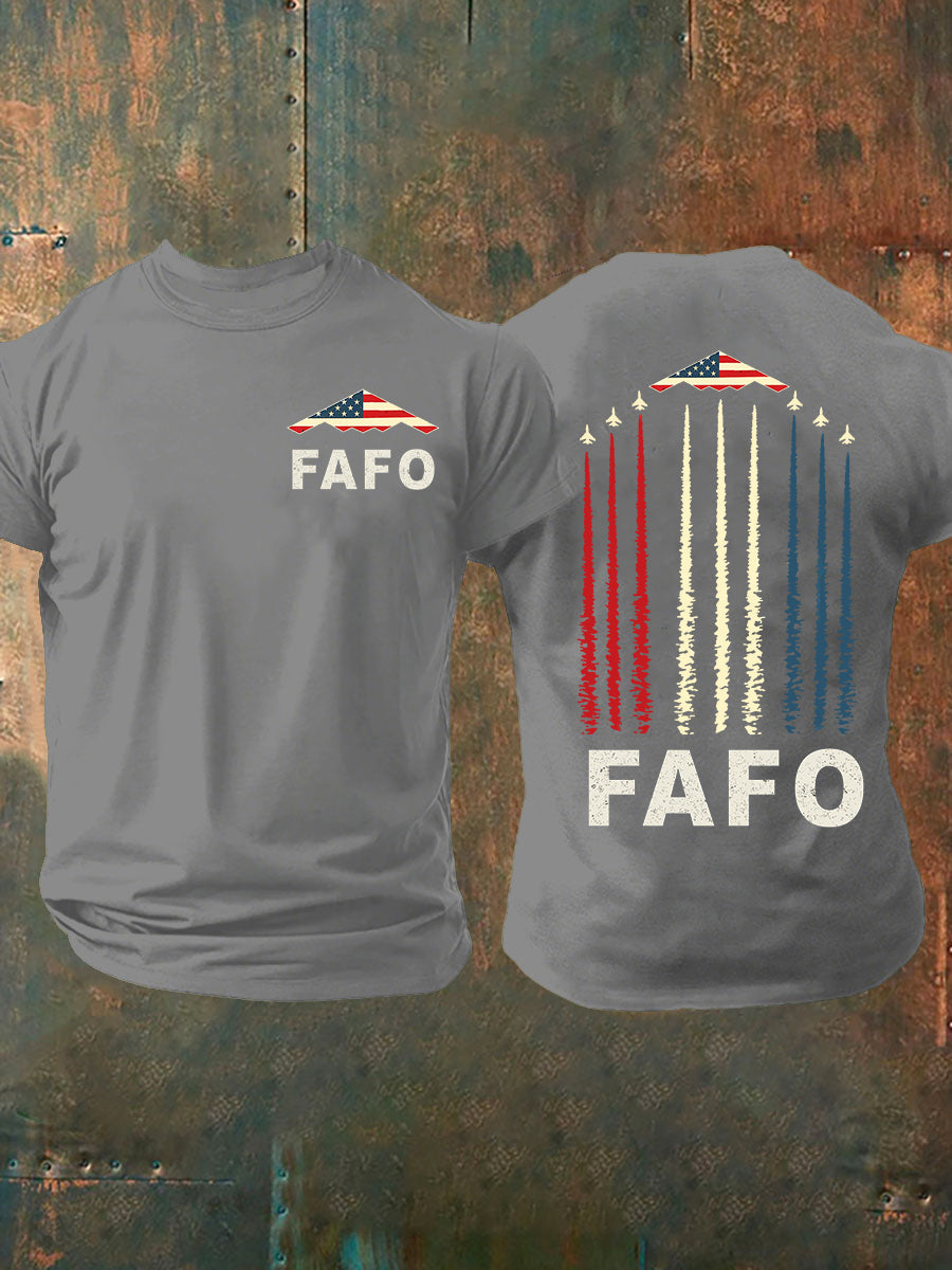 Men's FAFO B-2 Spirit Short-sleeved T-shirt Short-sleeved T-shirt