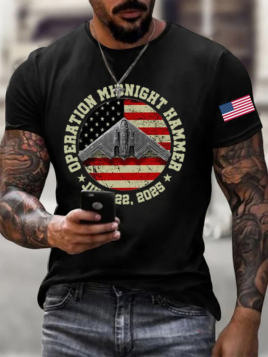 Men's Midnight Hammer B-2 Spirit Printed T-shirt