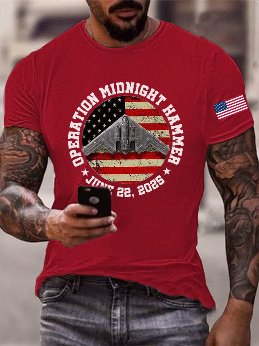 Men's Midnight Hammer B-2 Spirit Printed T-shirt