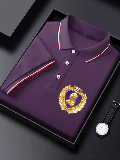 Men's Purple Heart Veteran Print Casual Tops