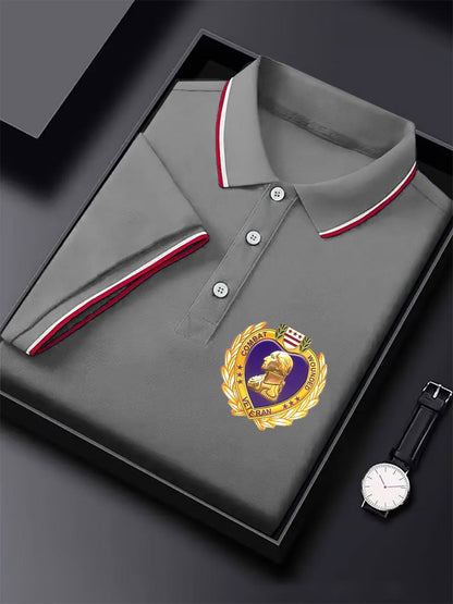 Men's Purple Heart Veteran Print Casual Tops