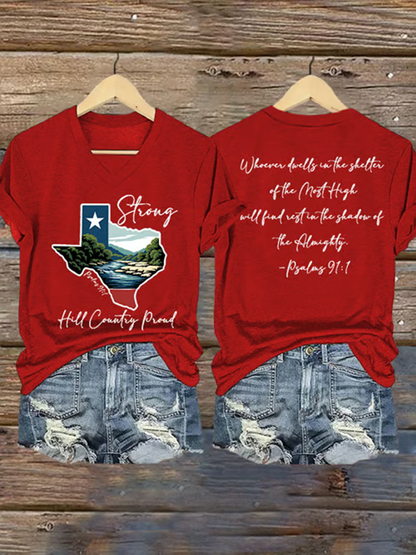 Women's Hill Country Strong Print T-Shirt