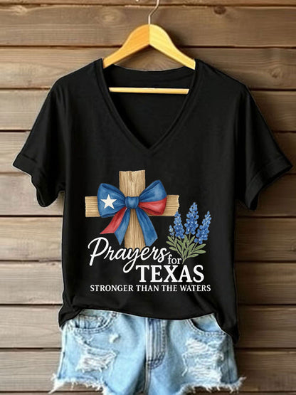 Women's Texas Flooding Printed T-shirt