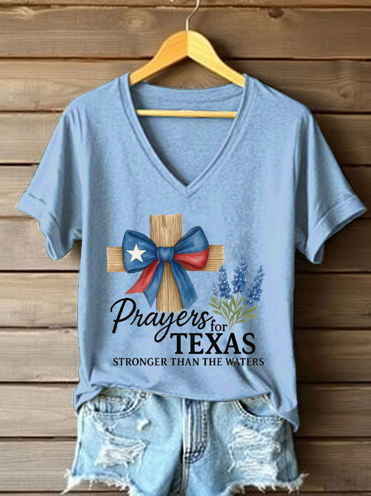 Women's Texas Flooding Printed T-shirt