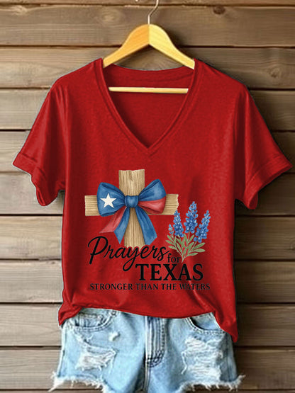 Women's Texas Flooding Printed T-shirt