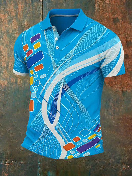 Men's Vintage Holiday Business Casual Polo Shirt