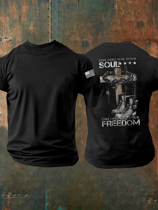 Men's Veteran Military Lover Short-Sleeved Printed T-Shirt