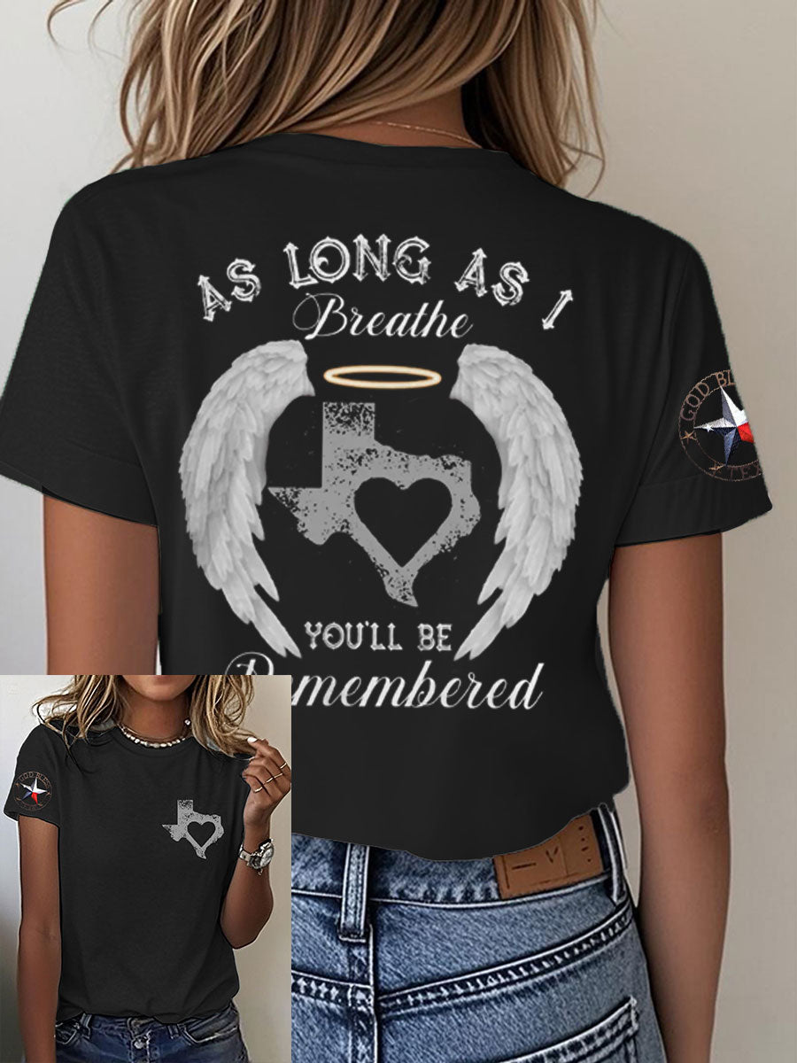 Women's Pray For Texas Flooding Printed T-Shirt