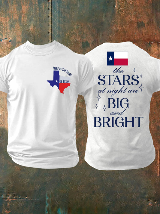 Men's Pray For Texas Flooding Printed T-shirt