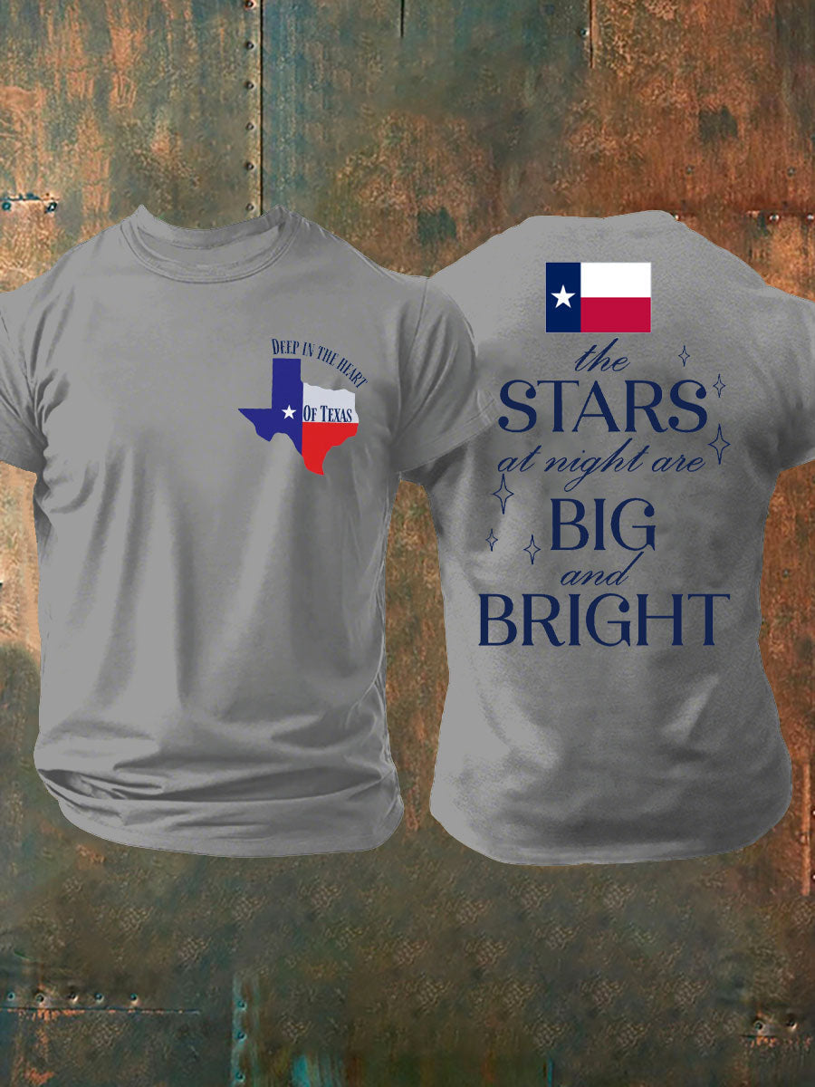 Men's Pray For Texas Flooding Printed T-shirt