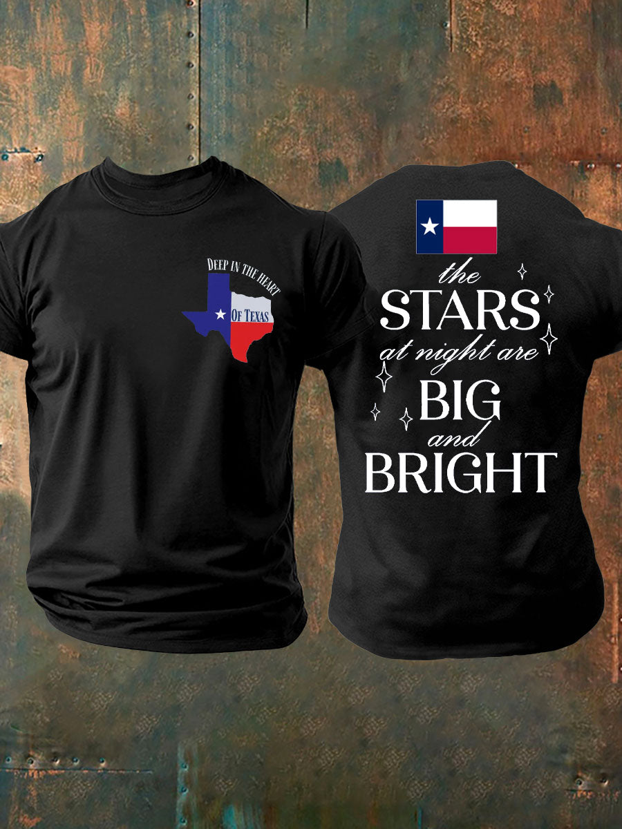 Men's Pray For Texas Flooding Printed T-shirt