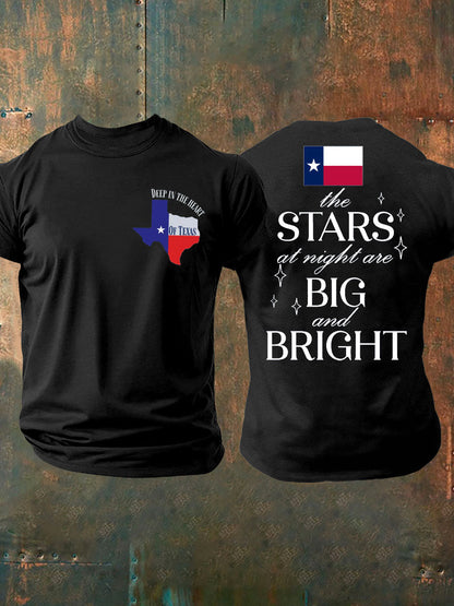 Men's Pray For Texas Flooding Printed T-shirt