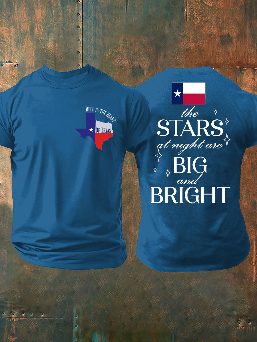 Men's Pray For Texas Flooding Printed T-shirt