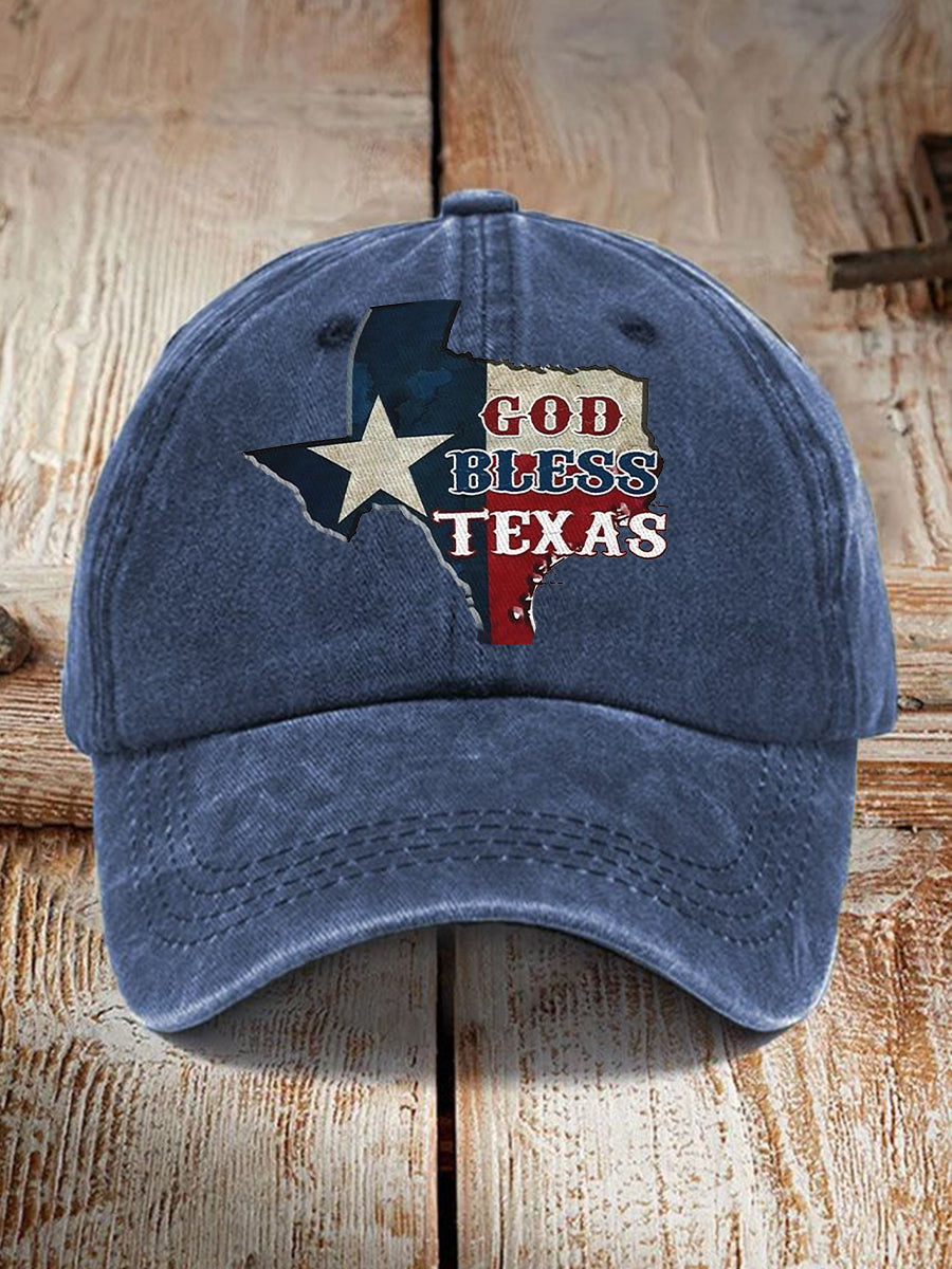 Unisex Pray for Kill County-Texas Strong God Bless Texas Print Hat