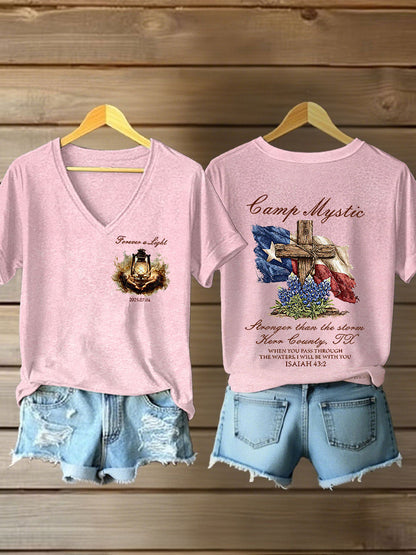 Women's Pray for Kill County- Printed Short Sleeve T-shirt