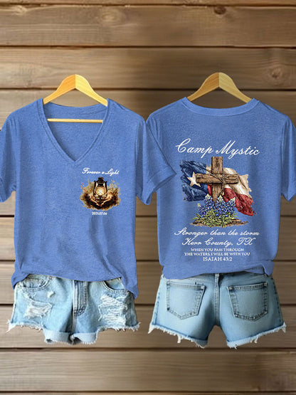 Women's Pray for Kill County- Printed Short Sleeve T-shirt