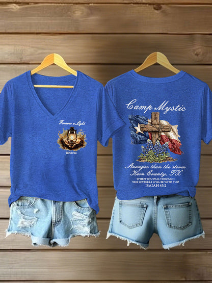 Women's Pray for Kill County- Printed Short Sleeve T-shirt