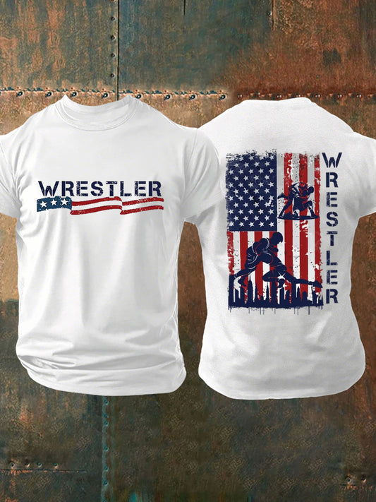 Men's wrestling enthusiast t-shirts