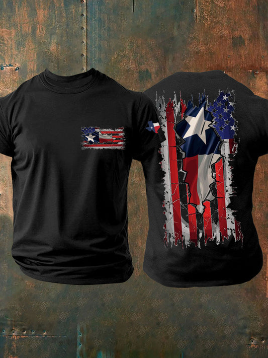 Men's Texas Strong Short-Sleeved Printed T-shirt
