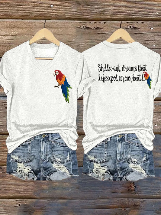 Women's Jimmy Buffett Day short-sleeved T-shirt