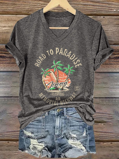 Women's Jimmy Buffett Day short-sleeved T-shirt