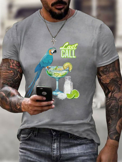 Men's Jimmy Buffett Day Printed Casual T-shirt