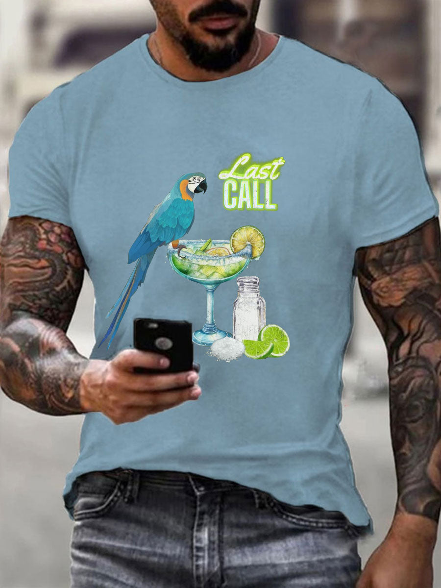 Men's Jimmy Buffett Day Printed Casual T-shirt