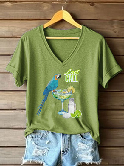 Women's Jimmy Buffett Day Printed Casual T-shirt