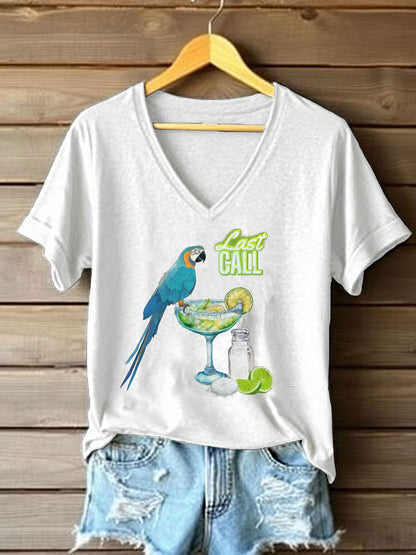 Women's Jimmy Buffett Day Printed Casual T-shirt