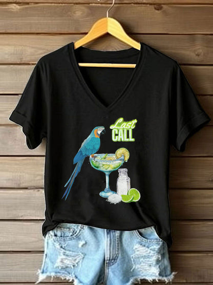 Women's Jimmy Buffett Day Printed Casual T-shirt