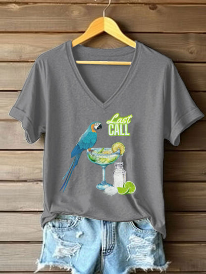 Women's Jimmy Buffett Day Printed Casual T-shirt